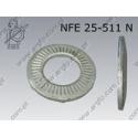 Contact washer  N 5,1(M 5)  fl Zn  NFE 25-511