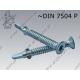Self drilling screw with wings  Tx ST 4,8×32  fl Zn  DIN 7504 P