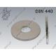 Flat washer  18(M16)-100HV zinc plated  DIN 440