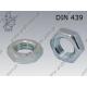 Hex thin nut  M14-04 zinc plated  DIN 439