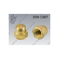 Dome cap nut  M 5-brass   DIN 1587