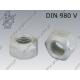 Prevailing torque type hex nut  M10-10 fl Zn  DIN 980 V