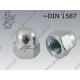 Dome cap nut  two-piece M12-6 zinc plated  ~DIN 1587