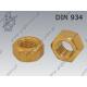 Hexagon nut  M10-brass   DIN 934