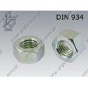 Hexagon nut  left-threaded M 5-8 zinc plated  DIN 934