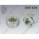 Hexagon nut  left-threaded M 6-8 zinc plated  DIN 934