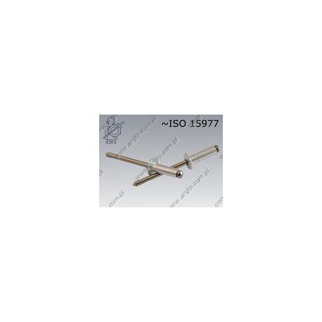Blind rivet dome head  4,8×24-Al/A2   ~ISO 15977