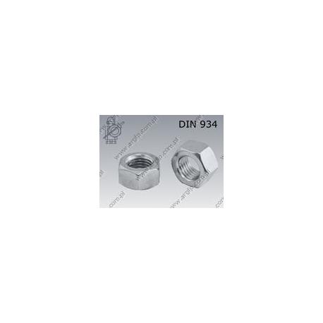 Hexagon nut  M 7-8 zinc plated  DIN 934