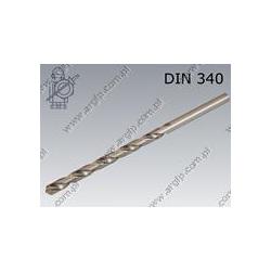 Twist drill, long version  10,0-HSS   DIN 340