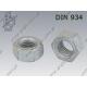 Hexagon nut  M12×1,5-10 fl Zn  DIN 934