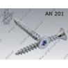 Chipboard screw hardened  Tx 3×25  zinc plated  AN 201
