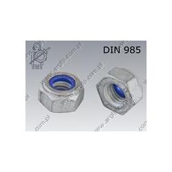 Self-Locking hex nut  M 8-8 fl Zn  DIN 985