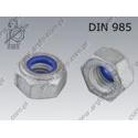 Self-Locking hex nut  M 8-8 fl Zn  DIN 985