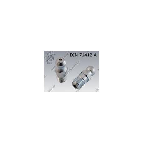 Grease nipple (180)  M 6×1/24  zinc plated  DIN 71412 A