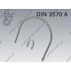 11 U-bolt  148/M16  zinc plated  ~DIN 3570 A per 5