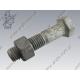 Hex bolt  w. nut M18×80-8.8 tZn  DIN 931