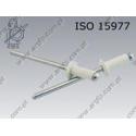 Blind rivet dome head  3×10-Al/St RAL 9016   ISO 15977 per 500