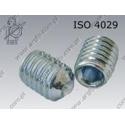 Hex socket set screw with cup point  M 6× 8-45H zinc plated  ISO 4029