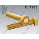 Hex bolt  M 6×20-brass   DIN 933