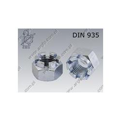 Castle nut  M16-8 zinc plated  DIN 935