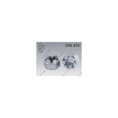 Castle nut  M42×3-8 zinc plated  DIN 935