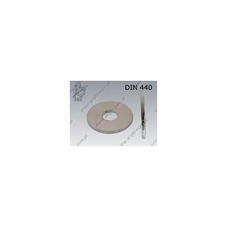 Flat washer  6,6(M 6)-100HV zinc plated  DIN 440