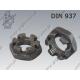 Castle nut low type  M20×1,5-17H   DIN 937