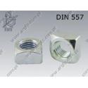 Square nut  M16-5 zinc plated  DIN 557