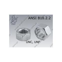 Hexagon nut  3/8-UNF-10 (~Grade 8) zinc plated  ANSI B18.2.2(~DIN934)