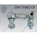 Ball joint  16(M10)  zinc plated  DIN 71802 CS