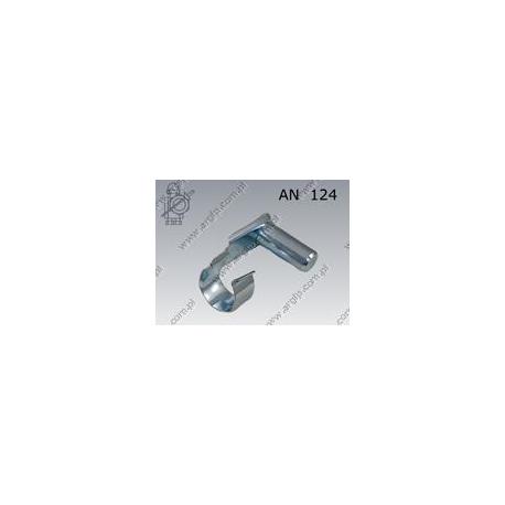 Lockable pins for fork joints  12×24  zinc plated  AN 124