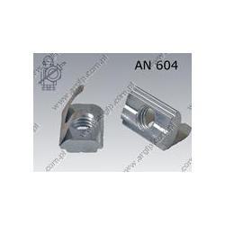 Spring T slot nut  N 10- M 6  zinc plated  AN 604