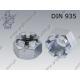 Castle nut  M33-8 zinc plated  DIN 935