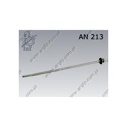 Self drilling screw with double thread #5+EPDM/A2  5,5×130  fl Zn  AN 213
