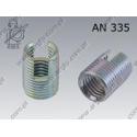 Self-tapping insert, slotted  M 3  zinc  AN 335