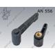 Levers with threaded insert  M10/80-PA6   AN 556
