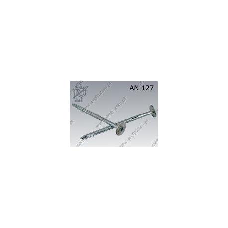 Wood screw wafer hd TURBO  Tx 6×50  zinc plated  AN 127