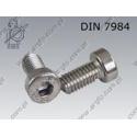 Hex socket head cap screw, low head  M 5×10-A2   DIN 7984