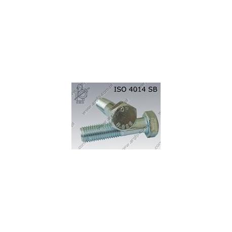 Hex bolt  M20×260-8.8 SB zinc plated  ISO 4014 SB