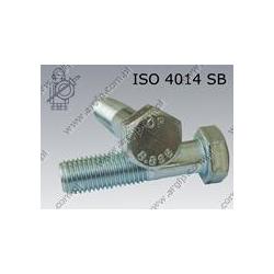 Hex bolt  M12×130-8.8 SB zinc plated  ISO 4014 SB