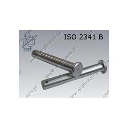 Clevis pin  8×50  zinc plated  ISO 2341 B