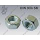 Hexagon nut  M14-8 SB zinc plated  DIN 934/EN 15048