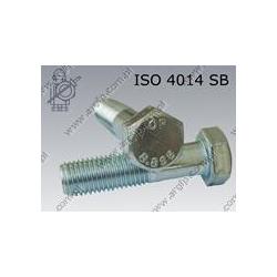 Hex bolt  M16×75-8.8 SB zinc plated  ISO 4014 SB