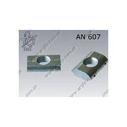 Swivel-in T slot nut  N 10- M 6  zinc  AN 607
