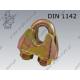 Wire rope clip  13/M12  yellow zinc pl.  ~DIN 1142