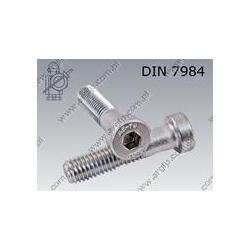 Hex socket head cap screw, low head  M 6×30-A2   DIN 7984