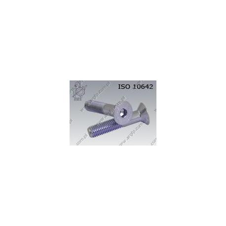 Hex socket CSK head screw  M16×70-010.9 zinc plated  ISO 10642