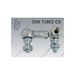 Ball joint  16(M12)  zinc plated  DIN 71802 CS