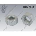 Hexagon nut  M14-8 fl Zn  DIN 934