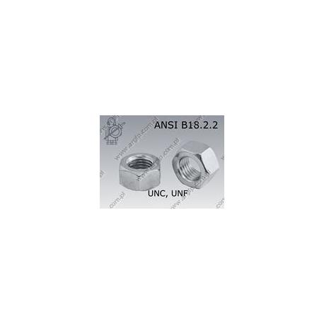 Hexagon nut  5/8-UNF-10 (~Grade 8) zinc plated  ANSI B18.2.2(~DIN934)